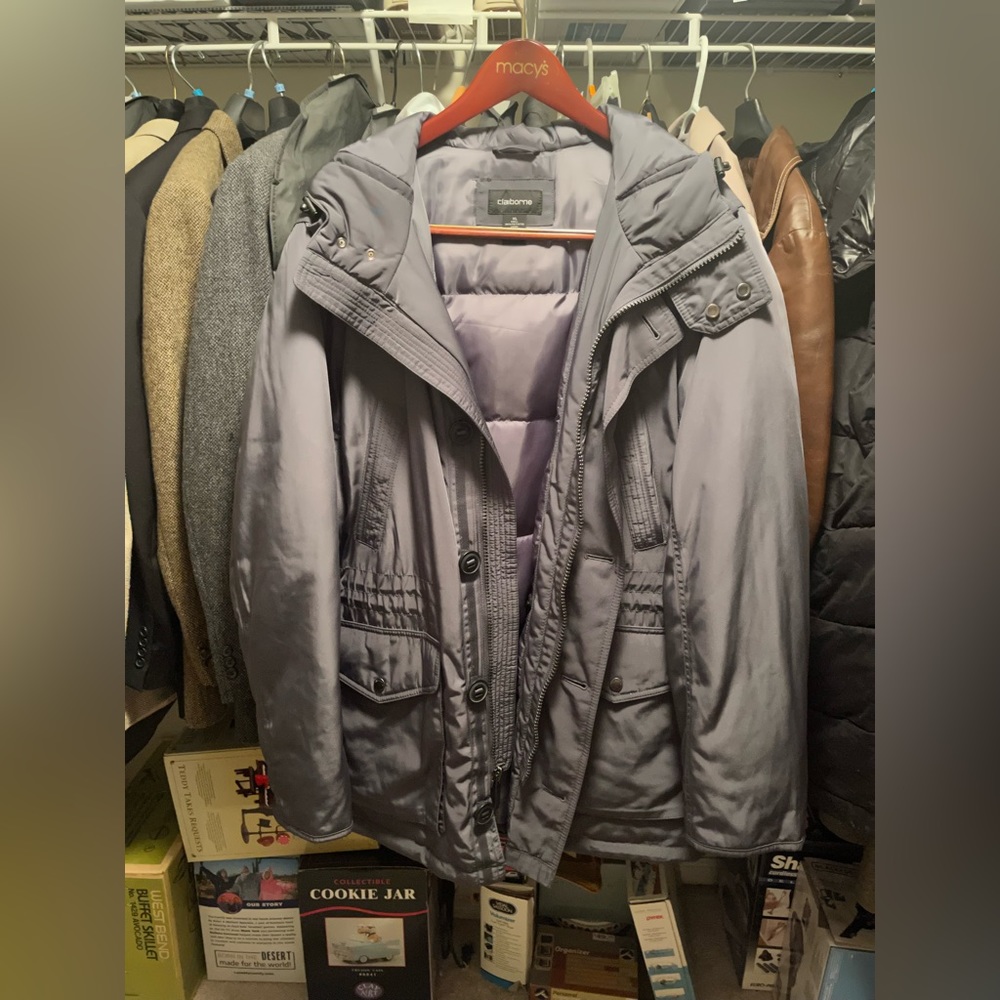 Grey Heavy Puffy Jacket